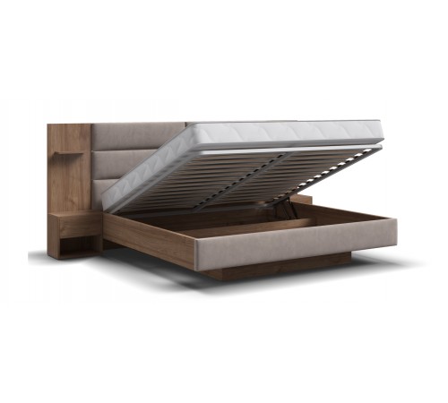 Кровать BOSS LOFT 160*200 Орех Селект, MONOLIT Латте Кровать BOSS LOFT 160*200 Орех Селект, MONOLIT Латте