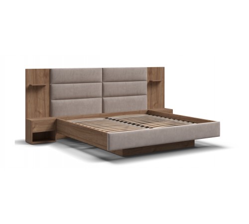 Кровать BOSS LOFT 160*200 Орех Селект, MONOLIT Латте Кровать BOSS LOFT 160*200 Орех Селект, MONOLIT Латте
