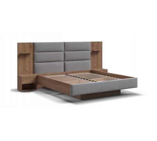 Кровать BOSS LOFT 160*200 Орех Селект, MONOLIT Сталь Кровать BOSS LOFT 160*200 Орех Селект, MONOLIT Сталь