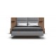 Кровать BOSS LOFT 160*200 Орех Селект, MONOLIT Сталь