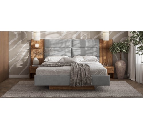 Кровать BOSS LOFT 160*200 Орех Селект, MONOLIT Сталь Кровать BOSS LOFT 160*200 Орех Селект, MONOLIT Сталь