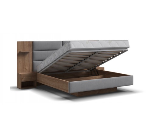 Кровать BOSS LOFT 160*200 Орех Селект, MONOLIT Сталь Кровать BOSS LOFT 160*200 Орех Селект, MONOLIT Сталь