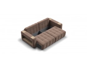 Босс ХО диван Велюр Монолит мокко