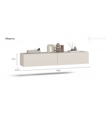 ТВ Тумба BOSS STANDART 140 Кашемир серый