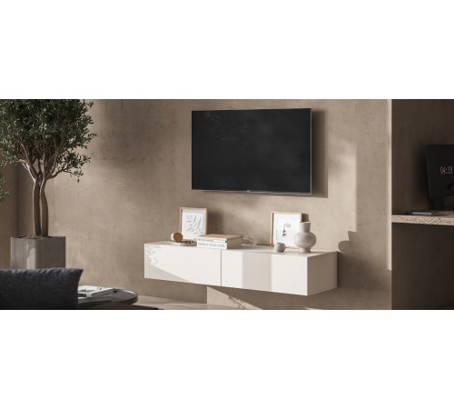 ТВ Тумба BOSS STANDART 140 Кашемир серый ТВ Тумба BOSS STANDART 140 Кашемир серый