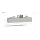 ТВ Тумба BOSS STANDART 140 Шиншилла серая