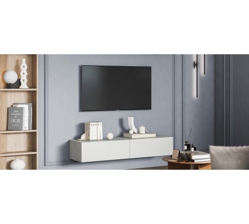 ТВ Тумба BOSS STANDART 140 Шиншилла серая ТВ Тумба BOSS STANDART 140 Шиншилла серая
