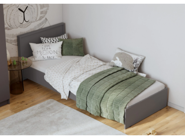 Кровать Берген КР-80 серый графит