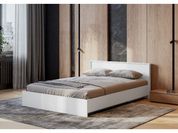 Кровать Берген КР-140 белое дерево