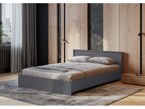 Кровать Берген КР-140 серый графит