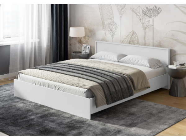 Кровать Берген КР-160 белое дерево