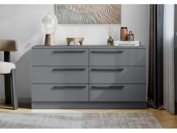 Комод Берген КМ-1200  серый графит