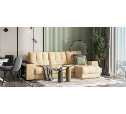 Диван BOSS 3.0 XL угол Велюр Роял шампань Диван BOSS 3.0 XL угол Велюр Роял шампань