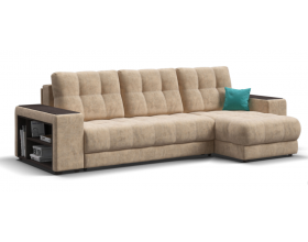 Босс ХЛ угловой диван Велюр Роял шампань