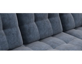 Босс ХЛ угловой диван Велюр Роял синий