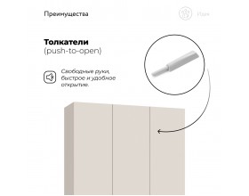 Идея 120 шкаф распашной 3Д Кашемир