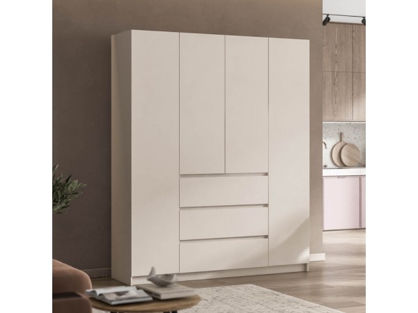 Идея 180 шкаф распашной 4Д+ящики Кашемир