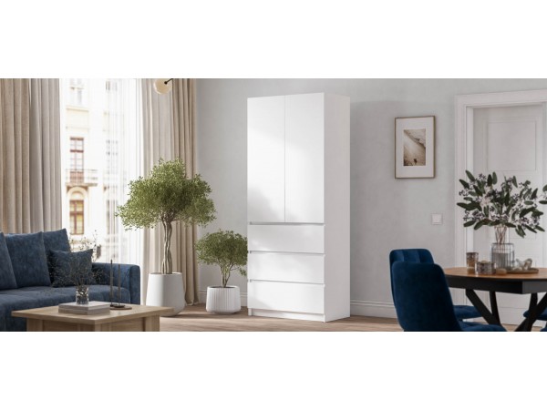 Идея 90 шкаф распашной 2Д+ящики Белый