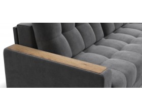 Босс Макс угловой диван Накладки Дымчатый Крафт (МДФ)