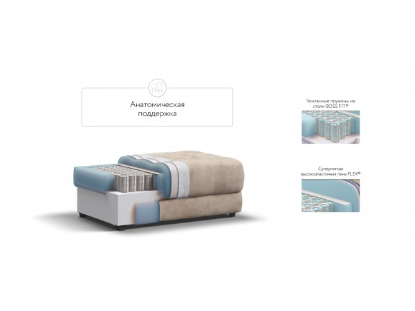 Пуф BOSS XL велюр Alkantara пепел