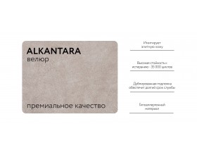 Босс пуф Велюр Алькантара пепел