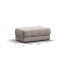Пуф BOSS XL велюр Monolit латте