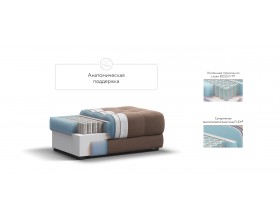 Босс пуф Велюр Монолит мокко