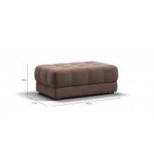 Пуф BOSS XL велюр Monolit мокко