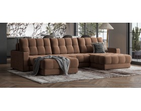 Босс пуф Велюр Монолит мокко