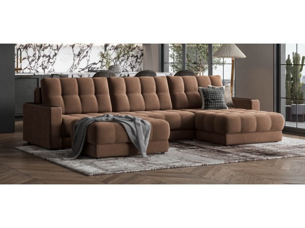 Пуф BOSS XL велюр Monolit мокко