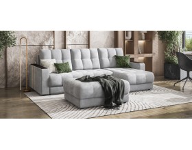 Босс пуф Велюр Монолит сталь