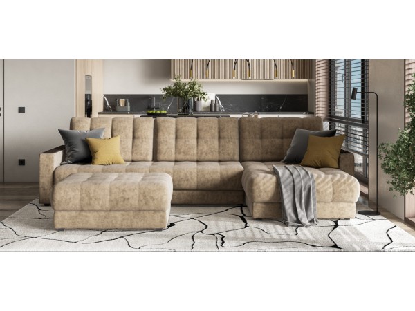 Пуф BOSS XL  Велюр Роял тауп