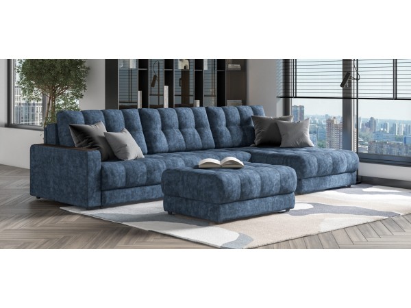 Пуф BOSS XL Велюр Royal топаз NEW