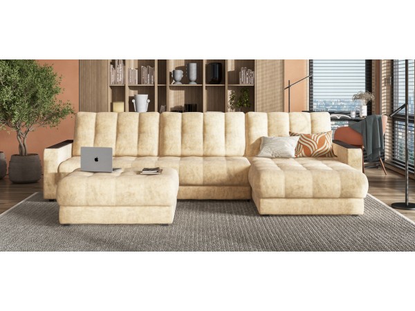 Пуф BOSS XL Велюр Роял шампань