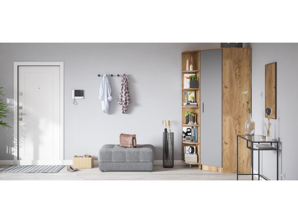 Пуф BOSS XL рогожка Malmo серый