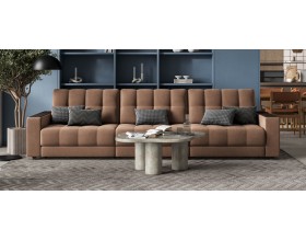 Босс Гранд диван Велюр Монолит мокко