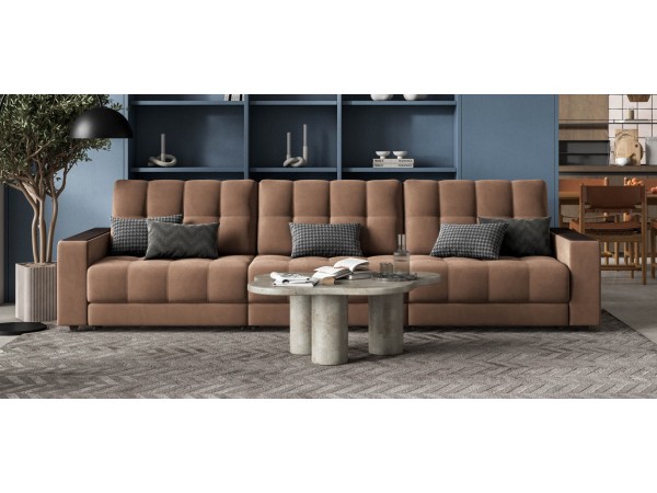 Диван BOSS GRAND Велюр Monolit мокко