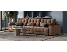 Босс Гранд диван Велюр Монолит мокко