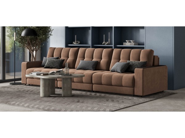 Диван BOSS GRAND Велюр Monolit мокко