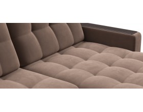 Босс Гранд диван Велюр Монолит мокко