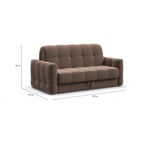 Диван BOSS Sleep 140 велюр Monolit мокко Диван BOSS Sleep 140 велюр Monolit мокко