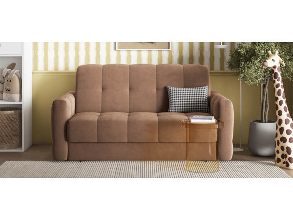 Диван BOSS Sleep 140 велюр Monolit мокко