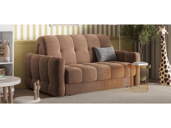 Диван BOSS Sleep 140 велюр Monolit мокко