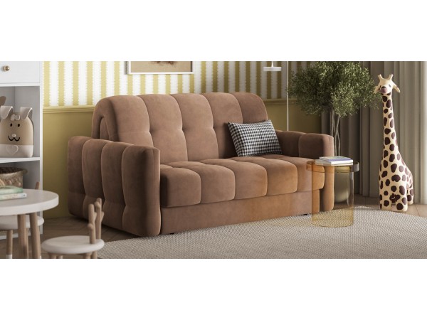 Диван BOSS Sleep 160 велюр Monolit мокко