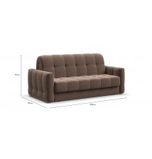 Диван BOSS Sleep 160 велюр Monolit мокко