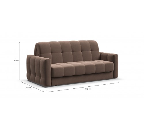 Диван BOSS Sleep 160 велюр Monolit мокко Диван BOSS Sleep 160 велюр Monolit мокко