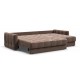 Угловой диван BOSS Sleep 160 велюр Monolit мокко
