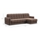 Угловой диван BOSS Sleep 160 велюр Monolit мокко