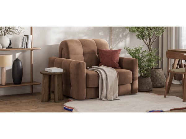 Кресло-кровать BOSS Sleep Велюр Monolit мокко