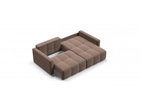 Босс Тренд угловой диван Велюр Монолит мокко